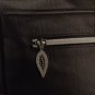 Embossed Faux Leather Crossbody Bag Black
