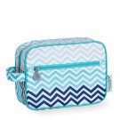 Chevron Stripe Seaside Cosmetic Bag