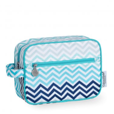 Chevron Stripe Seaside Cosmetic Bag