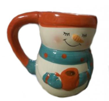 Snowmen Cocoa Mugs Set of Two