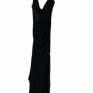 White House Black Market Black Evening Gown With Crystal Strap Accent White House Black Market Black Evening Gown With Crystal Strap Accent