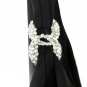 White House Black Market Black Evening Gown With Crystal Strap Accent