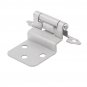 3/8" Inset Hinge Satin Nickel Set of 10 Pairs (20 Total)