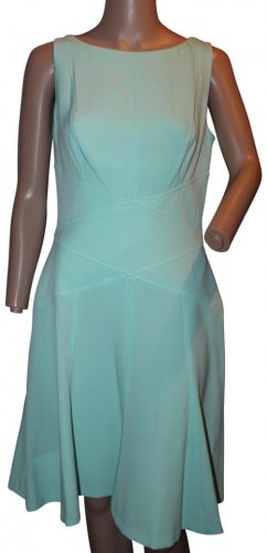 Lauren Ralph Lauren Sleeveless Fit and Flare Dress Spring Aquamarine