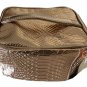 Makeup Train Case Metallic Faux Croc Rosegold