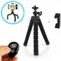 Portable Mini Tripod With Bluetooth Shutter Remote for Smartphones