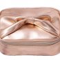 Ulta Limited Edition Metallic Bow Top Cosmetic Case Rosegold