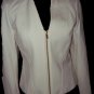 Cache Cropped Zip Front Jacket Winter White
