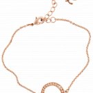 Adore by Swarovski® Organic Circle Bracelet in Rose Gold