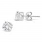 Sterling Silver CZ Stud Earrings