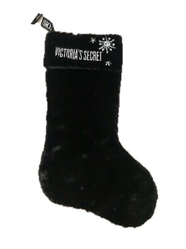 Victoria's Secret Faux Fur Snowflake Christmas Stocking