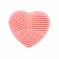 Silicone Heart Shaped Makeup Brush Cleaner Pink