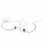 Silvertone Beaded Necklace and Bracelet Duo