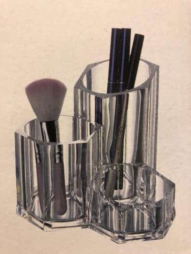 Clear Acrylic Makeup Brush Organizer