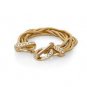White House Black Market Layered Crystal Accent Gold-tone Snake Chain Toggle Bracelet