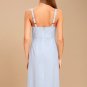 Chambray Midi Dress Light Blue Small