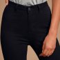 High Rise Stretch Skinny Jeans Black