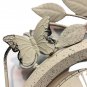 Openwork Floral Butterfly Decorative Clock