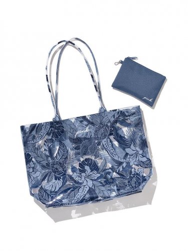 Victoria's Secret PINK Summer Blue Tropical Tote