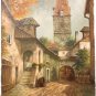 M. Schony Original Artwork Oil Painting “Weissenkirchen, N.Ö.” c. 1960-70