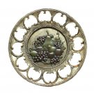 Grape Motif Open Edge Charger Plate Grape Motif Open Edge Charger Plate