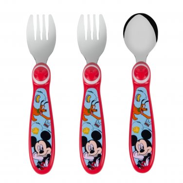Disney Junior Mickey Toddler Forks and Spoon Set - 3 Pieces