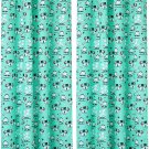 Alien Monster Pattern Printed Decorative Curtains for Kids Room Green Set of 2 Panels Alien Monster Pattern Printed Decorative Curtains for Kids Room Green Set of 2 Panels