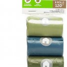 Pet Waste Bags Unscented 8-Roll Pack Pet Waste Bags Unscented 8-Roll Pack