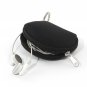 Zippered Earbud Pouch Black