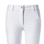 White Ankle Snap High Rise Jeans