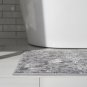 Leopard Print Bath Rug by Sofia Vergara, Gray