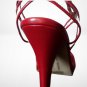 Chinese Laundry Ankle Strap High Heel Sandals Red Size 8