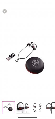 Treblab XR500 Wireless Bluetooth Headphones Black/Red