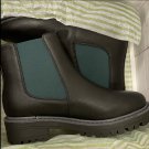 C. Wonder Women's Color Block Chelsea Boot Black/Green 8M C. Wonder Women's Color Block Chelsea Boot Black/Green 8M