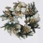 Pearl & Gold Elegance Prelit Christmas Wreath