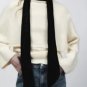 Zara Velvet Wrap Scarf Black