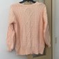 For Love & Lemons Cable Knit Cardigan Sweater Peach S