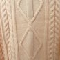 For Love & Lemons Cable Knit Cardigan Sweater Peach S