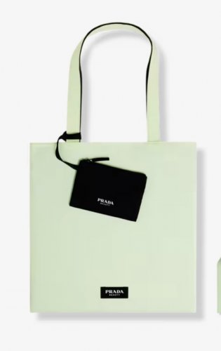 Prada Reversible Tote Mint/Black