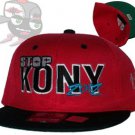 Stop Kony 2012 Two Tone Rd/Bk. Snapback Hat Cap