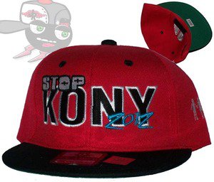 Stop Kony 2012 Two Tone Rd/Bk. Snapback Hat Cap