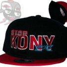 Stop Kony 2012 Two Tone Bk/Rd. Snapback Hat Cap