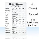 Tiny 1.5mm Sterling Silver Clear Crystals Earrings Studs Womens Kids Birthstone