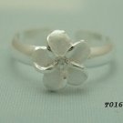 Toe Ring Pinky 925 Silver Hawaiian Frangipani Flower SJ