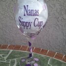 Nana's Sippy Cup Wine Glass
