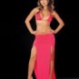 Slinky long split skirt set *