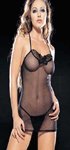 2 pc mesh chemise/