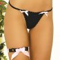 Leg garter with polka dot bow