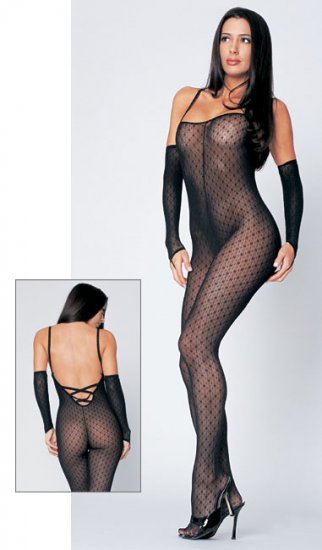 Mini daisy lace up back bodystocking