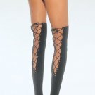 Lycra thigh hi with lace up back